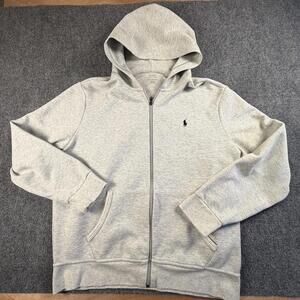 Polo Ralph Lauren Men's Gray Full Zip Hoodie Sweatshirt #1544